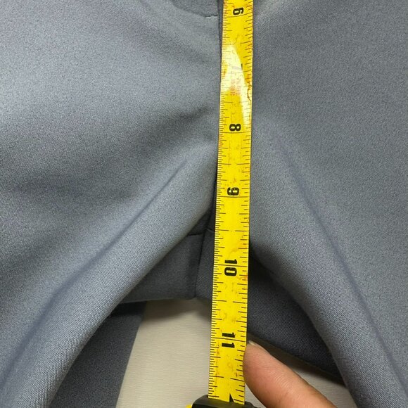 Express Dress Pants Women Size 6 Columnist Barely Boot Mid Rise Stretch Sky Blue - Picture 9 of 11